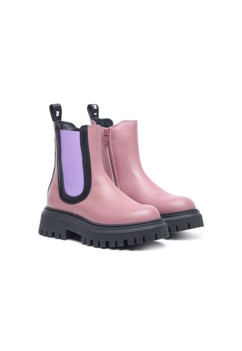 Marni Kids chunky ankle leather boots - Rosa