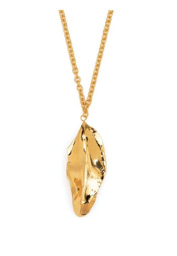 Marni leaf pendant chain necklace - Oro
