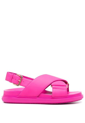 Marni Fussbett criss-cross sandals - Rosa