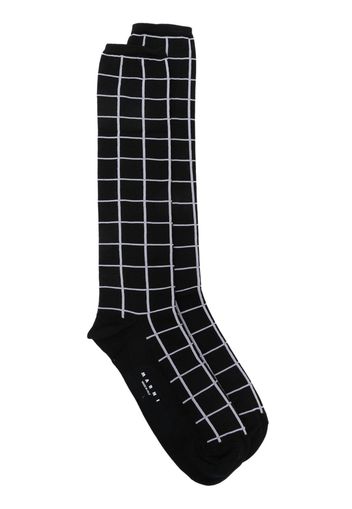 Marni check-pattern ankle-length socks - Nero