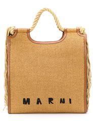 fringed raffia tote