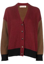 Marni Cardigan con design color-block - Rosso