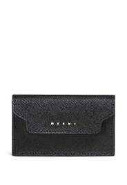 Marni logo-print coin wallet - Nero