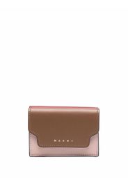 Marni colour-block folded wallet - Marrone