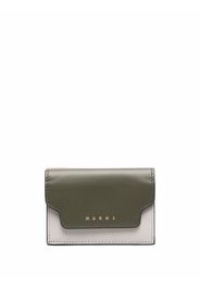 Marni colour-block folded wallet - Marrone