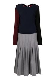 Marni Abito midi con design color-block - Rosso