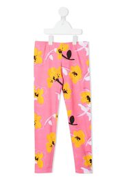 Marni Kids floral-print leggings - Rosa