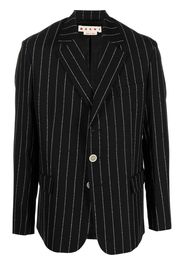 Marni notched lapels striped blazer - Nero