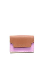 Marni Portafoglio tri-fold con design color-block - Rosa