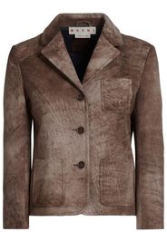 Marni tie-dye leather jacket - Marrone