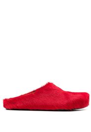 Marni Slippers con pelo di vitello - Rosso