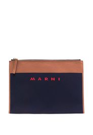 Marni Clutch con stampa - Blu