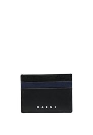 Marni logo-print card holder - Nero