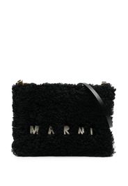 Marni lamb fur cross-body bag - Nero