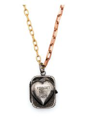 Marni heart-pendant chain-link necklace - Effetto metallizzato