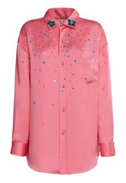 Marni sequin-embellished oversized shirt - Rosa