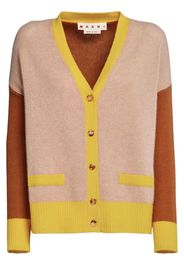 Marni cashmere colour-block cardigan - Toni neutri