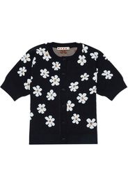 Marni Kids Maglione con stampa margherite - Nero