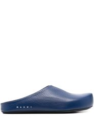 Marni textured-leather slippers - Blu