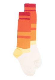 Marni stripe-pattern long socks - Arancione