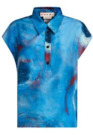 Marni Polo con stampa astratta - Blu