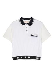 Marni Kids Polo con design color-block - Bianco