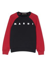 Marni Kids Felpa con design color-block - Blu