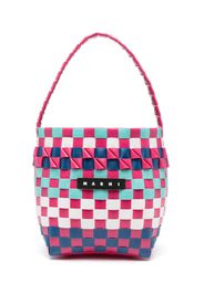 Marni Kids Borsa intrecciata mini con applicazione - Rosa