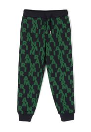 Marni Kids Pantaloni sportivi con stampa - Verde