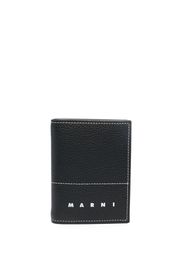 Marni pebble bi-fold wallet - Nero