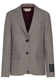 Marni Blazer monopetto con motivo pied-de-poule - Grigio