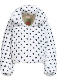 Marni polka-dot quilted jacket - Bianco