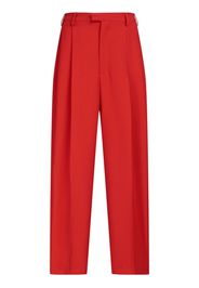 Marni pressed-crease tapered trousers - Rosso