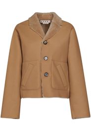 Marni reversible shearling jacket - Marrone