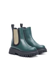 Marni Kids chunky ankle leather boots - Verde