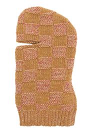 Marni checkered virgin-wool balaclava - Giallo