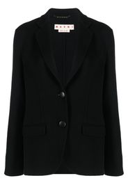 Marni single-breasted wool-cashmere blazer - Nero