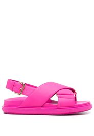 Marni Fussbett criss-cross sandals - Rosa