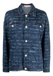 Marni Giacca denim con stampa - Blu