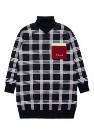 Marni Kids checked knitted dress - Nero