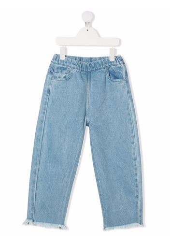 Marques'Almeida KIDS high-waist tapered jeans - Blu