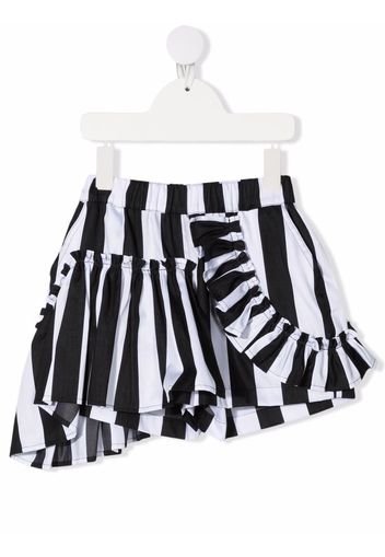 Marques'Almeida KIDS striped organic cotton shorts - Nero