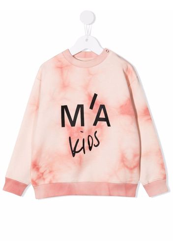 Marques'Almeida KIDS tie-dye organic cotton sweatshirt - Rosa