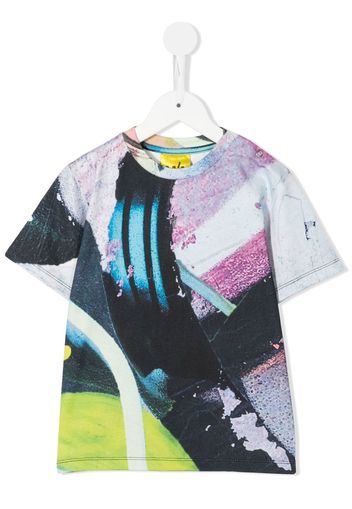 Marques'Almeida KIDS all-over graphic-print T-shirt - Blu