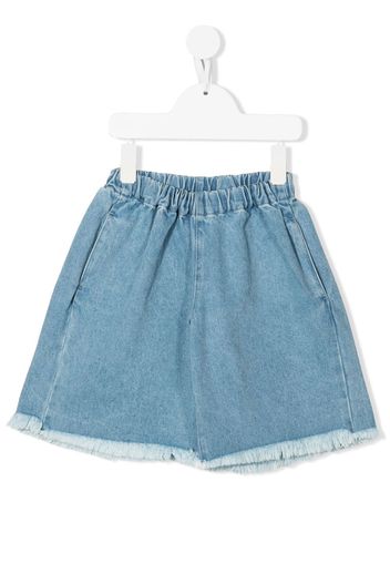 Marques'Almeida KIDS Retro raw-cut denim shorts - Blu