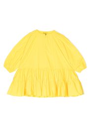 Marques'Almeida KIDS long-sleeve cotton flared dress - Giallo