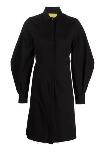 Marques'Almeida balloon-sleeved shirt dress - Nero