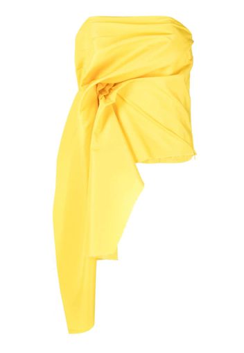 Marques'Almeida draped corset top - Giallo