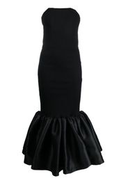 Marques'Almeida frill-hem midi dress - Nero