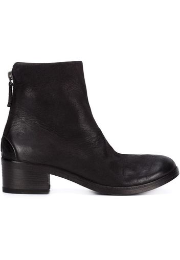 zipped midi boots